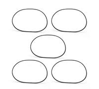 Ouitble Timing Belt Synchronous Belt Rubber 3D Printer Accessories for Linear Drive and Motion Control Black 5PCS Pack (GT2-6-280MM)