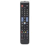 Ouitble TV Remote Control Replacement Universal Multi function ABS Black Lightweight Easy Use for AA59 Series Compatible Models