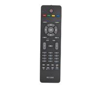 Ouitble Universal TV Remote Control Replacement Multi Brand Compatible Voice Enabled Ergonomic Design for Murphy Sanyo Techwood Xenius Bush Alba Luxor Television ABS Material RC12