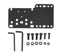 Ouitble Universal USB Game Handbrake Bracket for 14bit SIM Racing Games G27 G25 G29 T500 T300 Black Stainless Steel Mount Plate