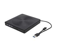 Ouitble USB 3.0 External DVD Recorder Optical Drive Portable Ultra Thin Burner with Anti Burnout Chip for Laptop Desktop MAC OS ABS Material