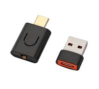 Ouitble USB C aptX 5.4 Bluetooth USB Audio Adapter Sound Transmitter for LE Audio with Hands-Off Function Music Adapter for PC Laptop Tablet Headphones Plug and Play