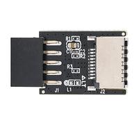 Ouitble USB2.0 to Type E Adapter Premium Metal Plastic Durable Converts USB2.0 9PIN to Type C Front Type E 20pin for Motherboard Expansion Card and Chassis with Type E Cable