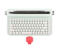 Ouitble Vintage Bluetooth Keyboard Retro Style Wireless Mechanical Feeling Keyboard with Integrated Stand for Smartphones Tablets Laptops Android IOS ABS Material 86 Keys Compact (Mint Green)