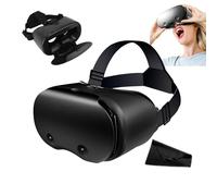 Ouitble VR Goggles 3D Anti Blue Light Virtual Reality Glasses Adjustable Pupil Distance 58 75mm for Smartphones 5 7 Inch Android iOS ABS Lightweight Travel Outdoor Entertainment