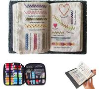 Ouizaro The Ultimate Embroidery Learning Book,Stitch Book Embroidery,Em-Broidery Stitch B-OOK with Multiple Sewing Kit, DIY Sewing Books of Stitches for Beginners and Enthusiast,106 Unique Patterns