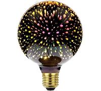 OUJIAHUI 3D Firework Bulb LED Light Vintage Bulbs, LED Bulb E27 AC 85-220V 4W G95 Retro Edison Bulb Starry Light for Holiday Christmas Decoration (G95)