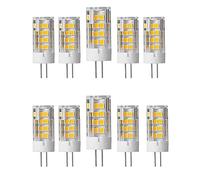 OUKAIDE 10 Pack G4 LED Bulbs 5W 51 SMD 2835LEDs LED lamp AC220-240V Warm White 3000k Super Bright LED Bulb 500LM Beam Angle 360 ° Ceramic Base G4 Non dimmable