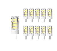 OUKAIDE 10 Pack G4 LED Bulbs 5W SMD 2835LEDs LED lamp AC220-240V Cool White 6000k Super Bright LED Bulb 500LM Beam Angle 360 ° Ceramic Base G4 Non dimmable