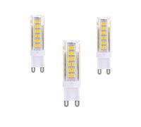 OUKAIDE 3 Pack G9 LED Bulbs 7W 2835LEDs LED lamp AC220-240V Warm White 3000k Super Bright LED Bulb 600LM Beam Angle 360 ° Ceramic Base G9 Non dimmable