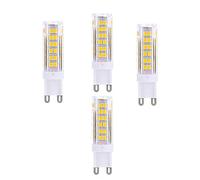 OUKAIDE 4 Pack G9 LED Bulbs 7W 2835LEDs LED lamp AC220-240V Warm White 3000k Super Bright LED Bulb 600LM Beam Angle 360 ° Ceramic Base G9 Non dimmable