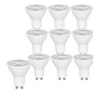 OUkAIDE LED GU10 Spotlight Bulbs 6W 600 Lumens 60W Halogen Equivalent Replacement Cool White 6000K,120° Beam Angle AC 220-240V GU10 Spot Light Bulb(Pack of 10) [Energy Class A]