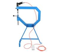 OUKANING Pneumatic Metal Shrinking Hammer with 3 Anvil Dies, Air Powered Planishing Hammer Machine, Heavy-Duty Thin Plate Shaping Machine for Car Body Repair (Steel, Aluminium), 50-100 PSI, Includes