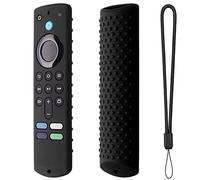OUKENS Fire Stick Remote Cover,Fire TV Stick Cover Replacement for Fire Stick 4K MAX/Alexa Voice Remote (3rd Gen), Anti-Slip Silicone Protective Case with Lanyard(Black)