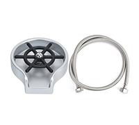 OUKENS Glass Washer, Kitchen Sink Glass Rinser High Pressure Automatic Cup Washer Cleaner with Hose for Home Commercial Use(Silver Black)
