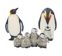 OUKENS Penguins Animal Model Highly Simulation Wildlife Mother and Child Figurines Toys Early Education Toy for Desk Bookshelf Bedroom