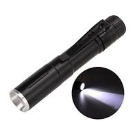 OUKENS Small Flashlights, Mini LED Flashlight Stretchable Focusing Pocket Torch for Camping Running Emergency AAA Batteries Included