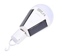 OUKENS Solar LED Bulb, E27 Portable Solar Panel LED Light Bulb IP65 Waterproof Indoor/Outdoor Hiking Camping Rechargeable Emergency Lamp(12W)