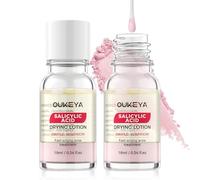 OUKEYA 2 x 10ml Spot Drying Lotion for Spots, Acne Spot Treatment for Face with Salicylic Acid & Niacinamide, Oil Balancing, Pore Refining, for Acne-Prone and Oily Skin