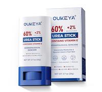 OUKEYA 60% Urea & 2% Salicylic Acid Foot Stick, Intensive Urea Balm for Dry, Rough Skin, Cracked Heels & Calluses, Nourishing Formula with Shea Butter & Botanical Oils, 20g