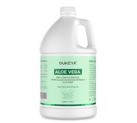 OUKEYA 98% Organic Aloe Vera Gel with 2% Niacinamide, Soothing, Hydrating & Repairing for Face, Body & Hair, After Sunburn Relief, Acne Treatment, Skin Tone Improvement, Anti-Inflammatory, 3785ML