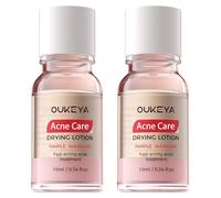 OUKEYA Spot Drying Lotion for Spots 2 x 10ml, Acne Care for Face with Salicylic Acid & Niacinamide, Oil Balancing, Pore Refining, for Acne-Prone and Oily Skin