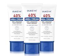 OUKEYA Urea Cream 40 Percent, Urea Foot & Hand Cream for Cracked Heels and Dry Skin, Urea Lotion for Deep Moisturizing, Callus Remover Nourishes Soften, Maximum Strength, Easy to Carry, 85g(3 Packs)