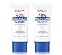 OUKEYA Urea Cream 40 Percent, Urea Foot & Hand Cream for Cracked Heels and Dry Skin, Urea Lotion for Deep Moisturizing, Callus Remover Nourishes Soften, Maximum Strength, Easy to Carry, 85g, 2PCS