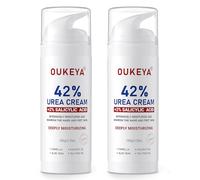 OUKEYA Urea Cream 42% plus Salicylic Acid 2% Intensive Repair Treatment for Cracked Skin on Hands, Heels, Elbows, Relief for Dry Feet, Enhanced Pump Dispenser Packaging, Easy to carry, 150g X 2 Packs