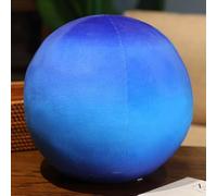 OUKEYI 10.6Inch/27cm Super Cute Sun Plush Soft Pillow, Soft and realisticNeptune, Jupiter, Uranus, Venus, Mercury stuffed plush toy for learning science, astronomy, space, blue planet, toy (Neptune)