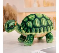 OUKEYI 11.8''/30cm Dark brown Turtle Plush ,Soft Turtle Teddy Pillow, Sea Turtle Stuffed Animals Ocean Tortoise, Gifts for Boys, Girls, Birthday, Easter (green)