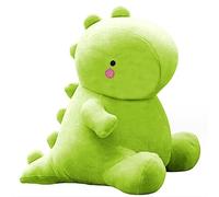 OUKEYI 11.8 inch Cute Dinosaur Plush Toys, Plush Stuffed Animal Dino Hugging Pillow Soft 3D Pom Plush Toy, Birthday Gifts for Kids Girls Boys (Grass green)