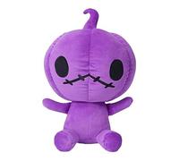OUKEYI 11.8in/30cm Halloween Pumpkin Stuffed Doll,Funny Spooky Pumpkin Plush Dolls for Kids,Soft Pumpkin Stuffed Throw Pillows,Halloween Home Party Decor (Purple)