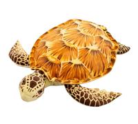OUKEYI 13.4''/34cm Dark brown Turtle Plush ,Soft Turtle Teddy Pillow, Sea Turtle Stuffed Animals Ocean Tortoise, Gifts for Boys, Girls, Birthday, Easter