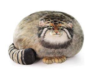OUKEYI 15.7in/ 40cm Cat Plush Toy Pillow, Cute Cat Stuffed Animals, Kitten Plush Throw Pillow Doll Big Plush Toys Gift for Girls Boys Girlfriend