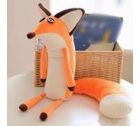 OUKEYI 23.6" Fox Stuffed Animal The Little Fox Le Petit Fox Plush Doll Puppet Toy, Throw Pillow Orange Cartoon Sleeping Stuffed Toy for Prince Christmas/Birthday