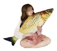 OUKEYI 3D Soft Fish Cushion Carp Plush Pillow,23.6inch /60cm Stuffed Carp Toy,Simulation Carp Plush Pillow Plush Throw Pillow, Home Ddecoration Kids Pillow Gift Stuffed Animal Toy