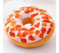 OUKEYI 40cm Donut Pillow Cushion Plush Toy,Soft Round Donut Stuffed Plush Throw Pillow,Doughnut Cake Food Cushion Plushies Pillows for Clever Boy's and Girl's Room Decor (Fragrant Fruit Temptation)