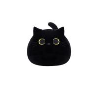 OUKEYI 40cmBlack Cat Plush Toy Black Cat Pillow,Fat Cat Kawaii Pillow Stuff,Plushies Lumbar Back Cushion Decoration for Kids Home Decor Gift Boys