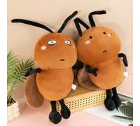 OUKEYI 9.8inch Plush Cockroach Stuffed Animal Toys,2 Pcs Creative Cockroach Cartoon Doll Teasing Ugly Cute PlushToys,Fun Birthday Gifts Home Deco