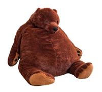 OUKEYI Bear Plush, Simulation Bear Toy Stuffed Animal Plushie Doll Huge Cuddly Dark Brown Teddy Bear Birthday Gift for Kid Boy,Girl&Girlfriend (80 cm)