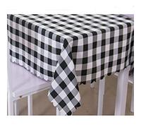OUKEYI Black and White Plaid Square Tablecloth,36 x 36 Inch Spillproof and Washable Gingham Table Cloth,Home, Kitchen, Dinner, Parties, Indoor, Outdoor, Buffet Tablecloth, Table Cover