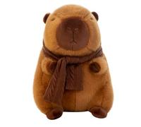 OUKEYI Cute Capybara Plush Kawaii Capybara Stuffed Animal Capybara Plush Toy Capybara Doll Pillow Valentines Birthday Gift for Kids Boys Girls Adult 9 inch (Scarf Capybara)