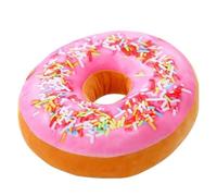 OUKEYI Donut Seat Cushion -Donut Throw Pillow Made with Super Soft & Ultra Premium Fabric,Home Office Chair Cushion for Long Sitting Work 15.7" (Pink Lady)