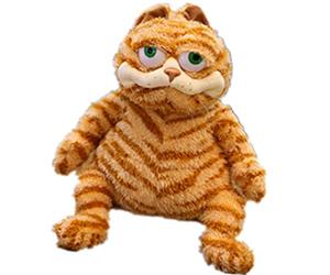 OUKEYI Fat Orange Cat Plush Fat Kitten Stuffed Animals Toy Lifelike Yellow Cat Kitty Toy Children Xmas Birthday Gifts (30cm)