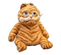 Fat Orange Cat Plush Fat Kitten Stuffed Animals Toy, Lifelike Yellow Tabby Cat Kitty Toy Kids Children Xmas Birthday Gifts （11.8Inch）