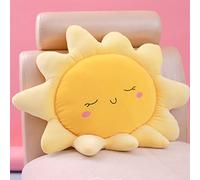 OUKEYI Flower Floor Pillow Sun Shape Cushion Cute Seating Pad Chair Cushion Oversized Throw Pillow,Cute Sun Pillow Plush Toy,for Home Decoration Kids Girls Women Gifts (sun 45 cm / 17.8 inch)