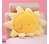 OUKEYI Flower Floor Pillow Sun Shape Cushion Cute Seating Pad Chair Cushion Oversized Throw Pillow,Sun Cloud Throw Pillow Plush,for Home Decoration Kids Girls Women Gifts (Sun 58 cm / 22.8 inch)