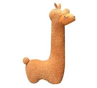 OUKEYI Llama Body Pillow, Giant Alpaca Plush Long Body Pillow,Fluffy Alpaca Stuffed Animal, Cuddly Alpaca Long Pillow Xmas Birthday Valentines Gift for Girls Boys Adults Kids (28 Inches, Brown