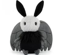 OUKEYI Mothman Plush Toy, 20cm Black Moth Plushie, Stuffed Animal, Halloween Decor & Accessories